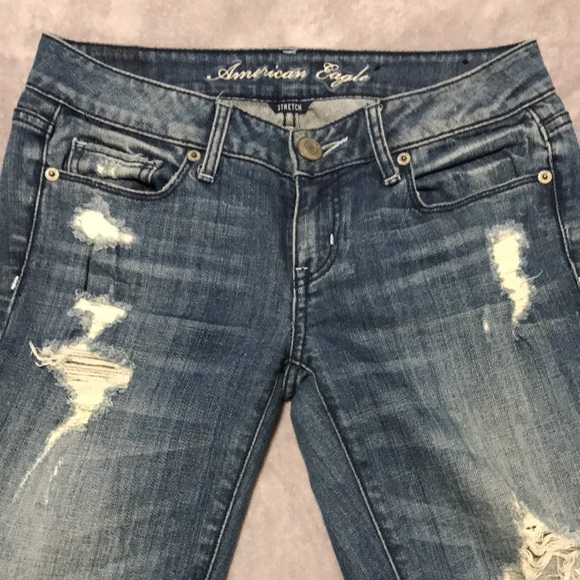 American Eagle Skinny Ripped Jeans | size:2 - Picture 3 of 7